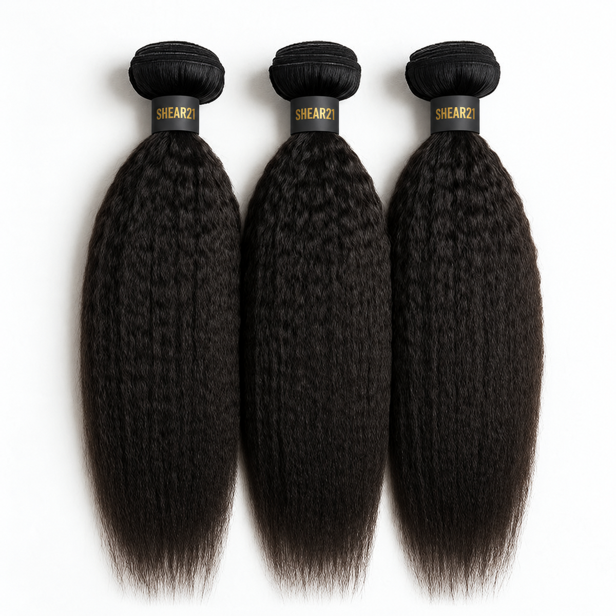 Shear 21 Kinky Straight Virgin Hair Bundles